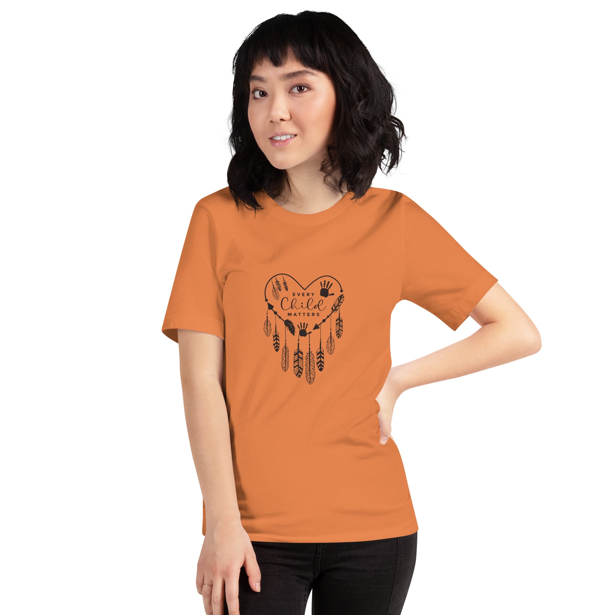 Every Child Matters Heart Dreamcatcher Unisex T-Shirt