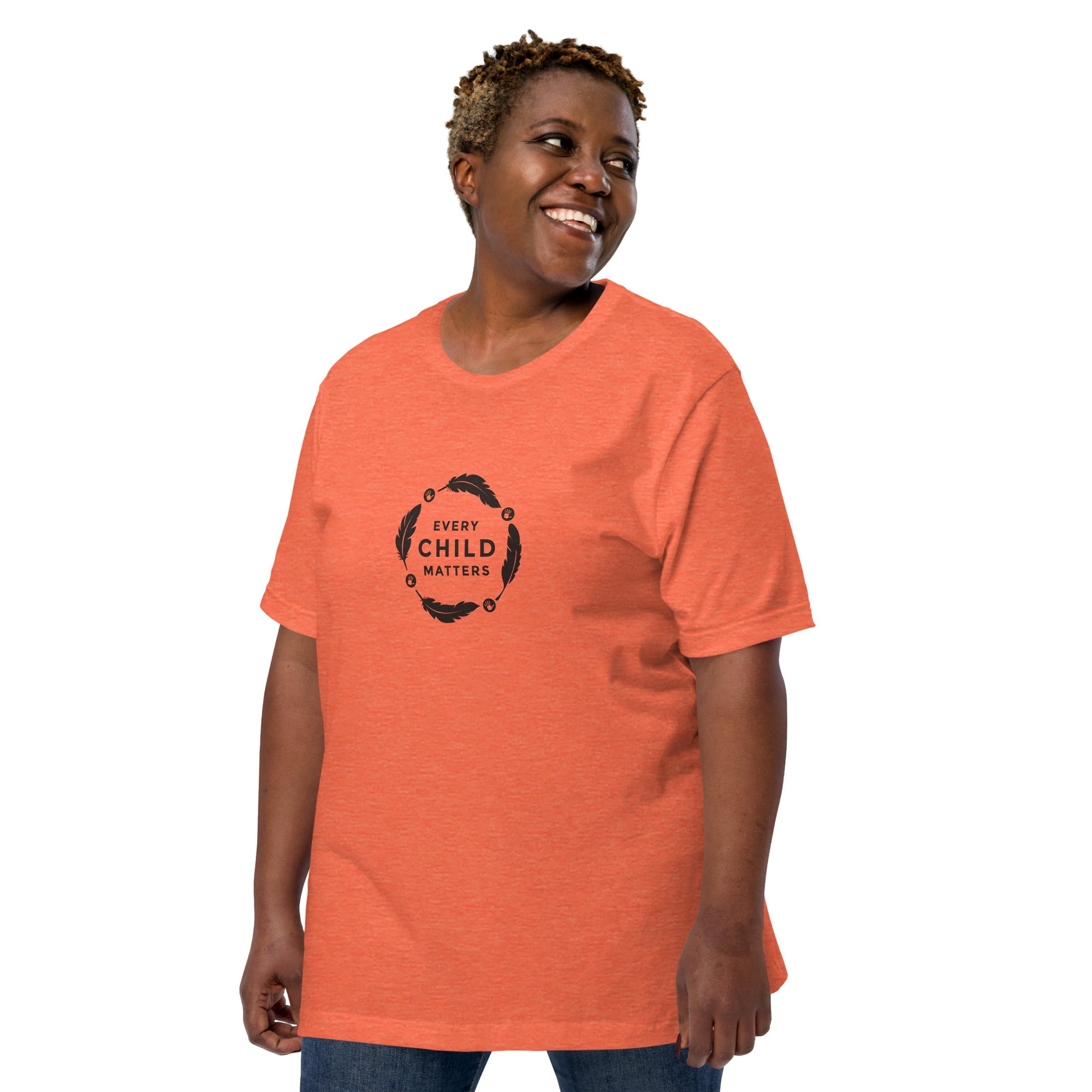 Every Child Matters Feather Circle Unisex T-Shirt