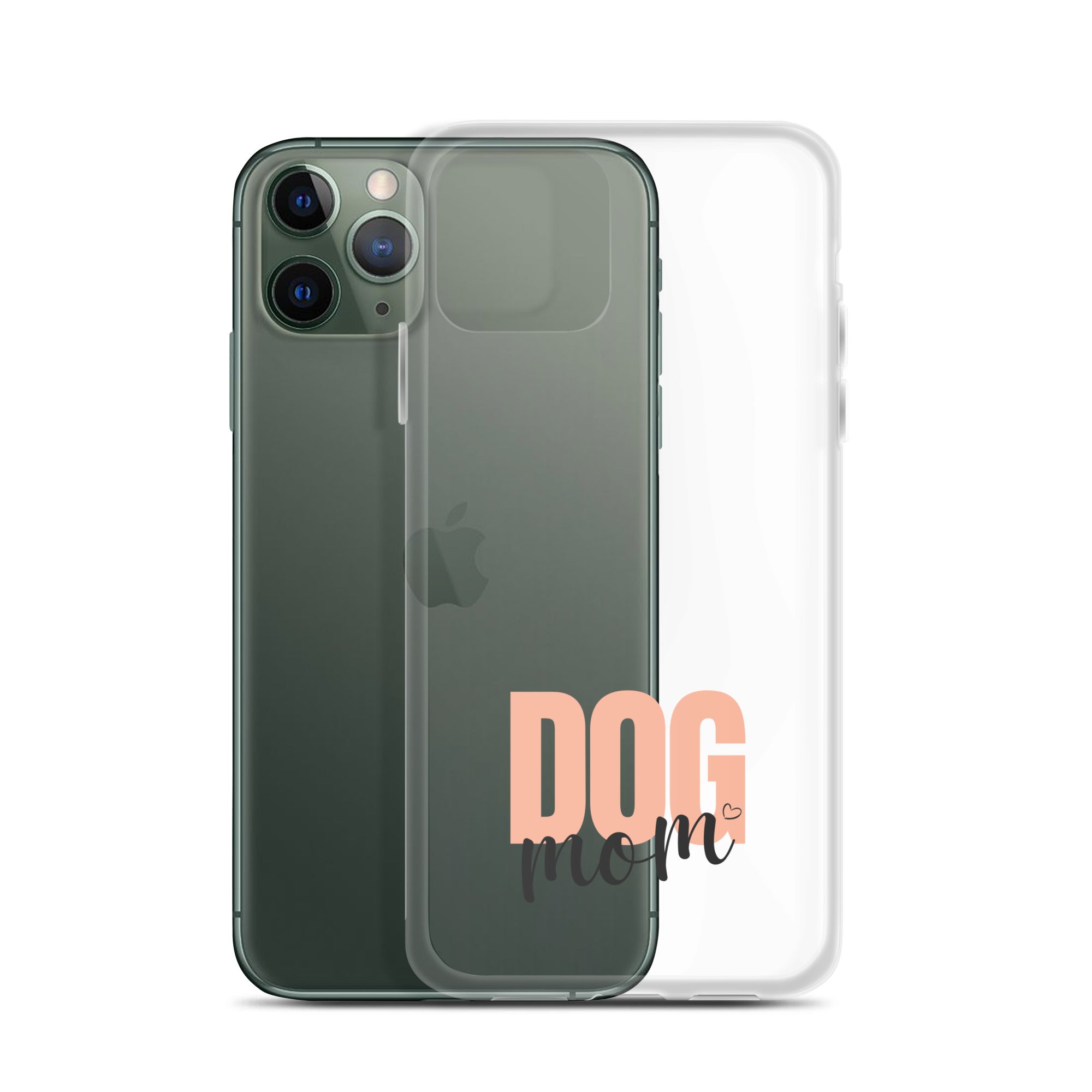 Dog Mom Clear iPhone Case