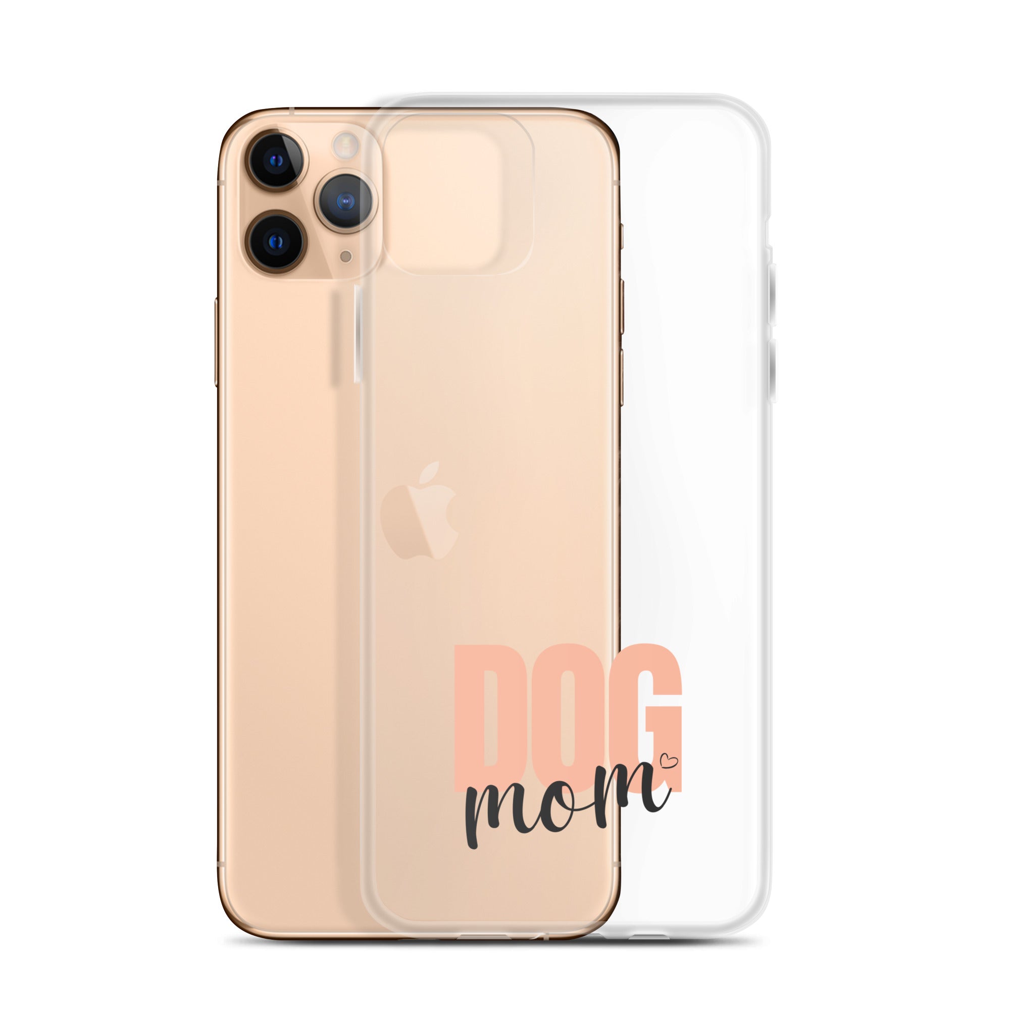 Dog Mom Clear iPhone Case