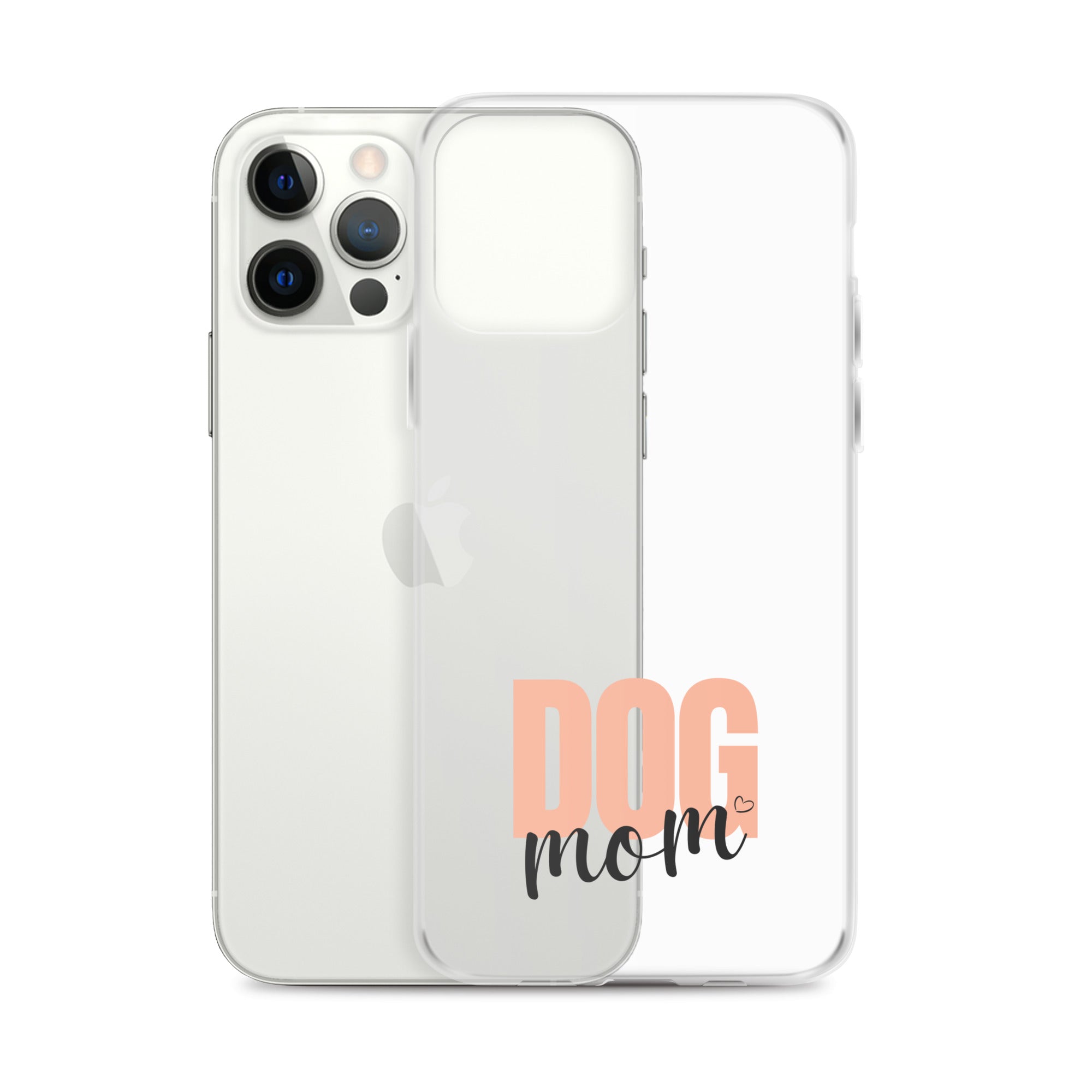 Dog Mom Clear iPhone Case