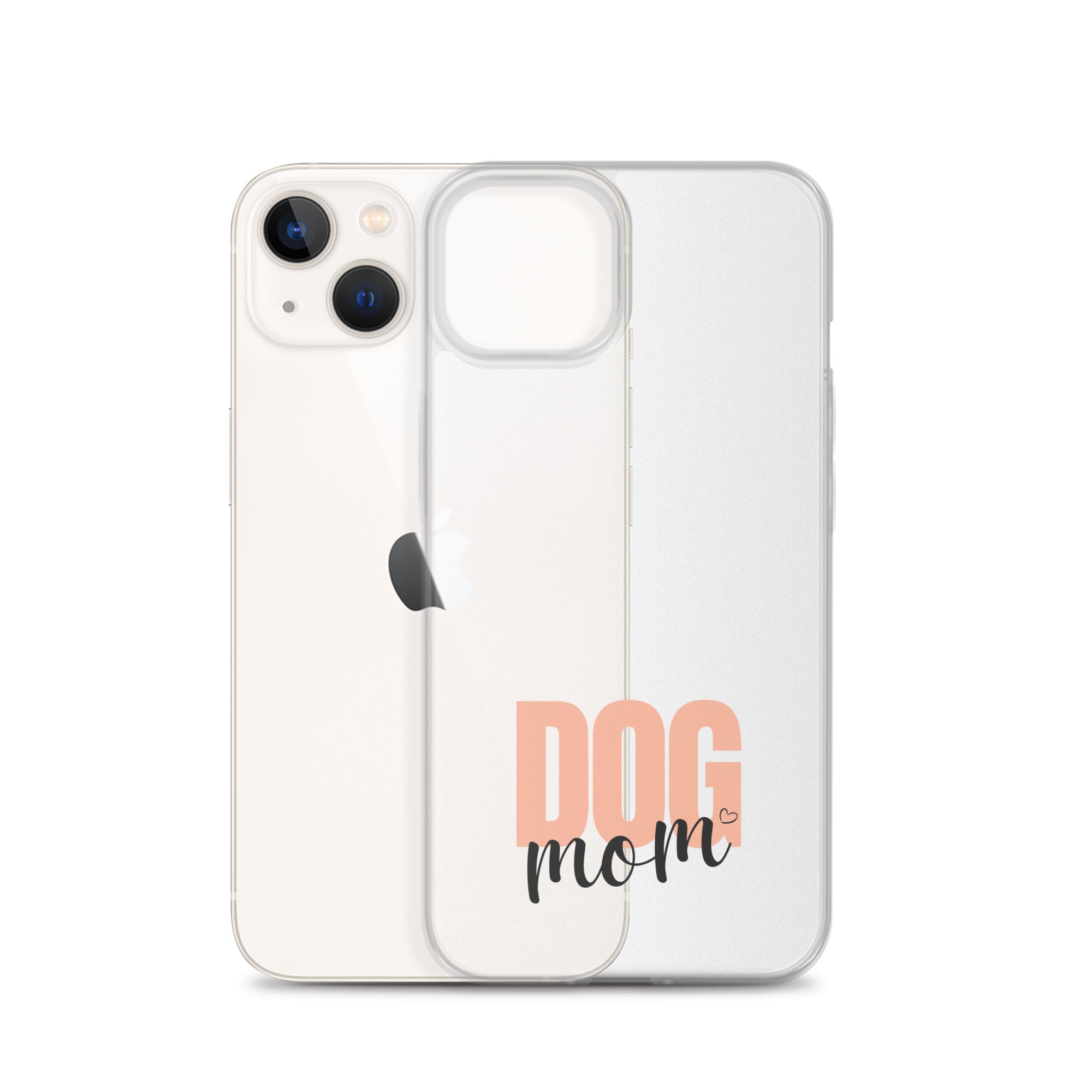 Dog Mom Clear iPhone Case