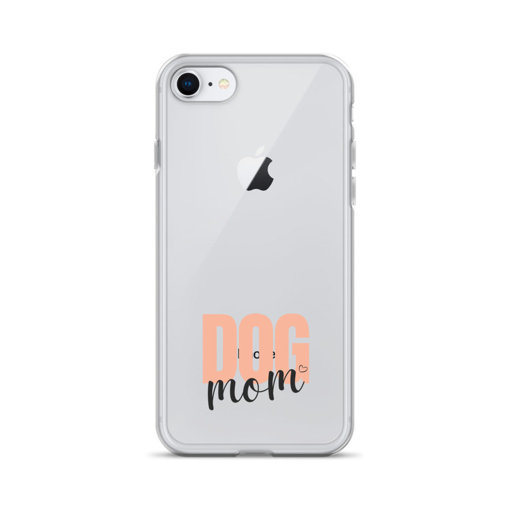 Dog Mom Clear iPhone Case