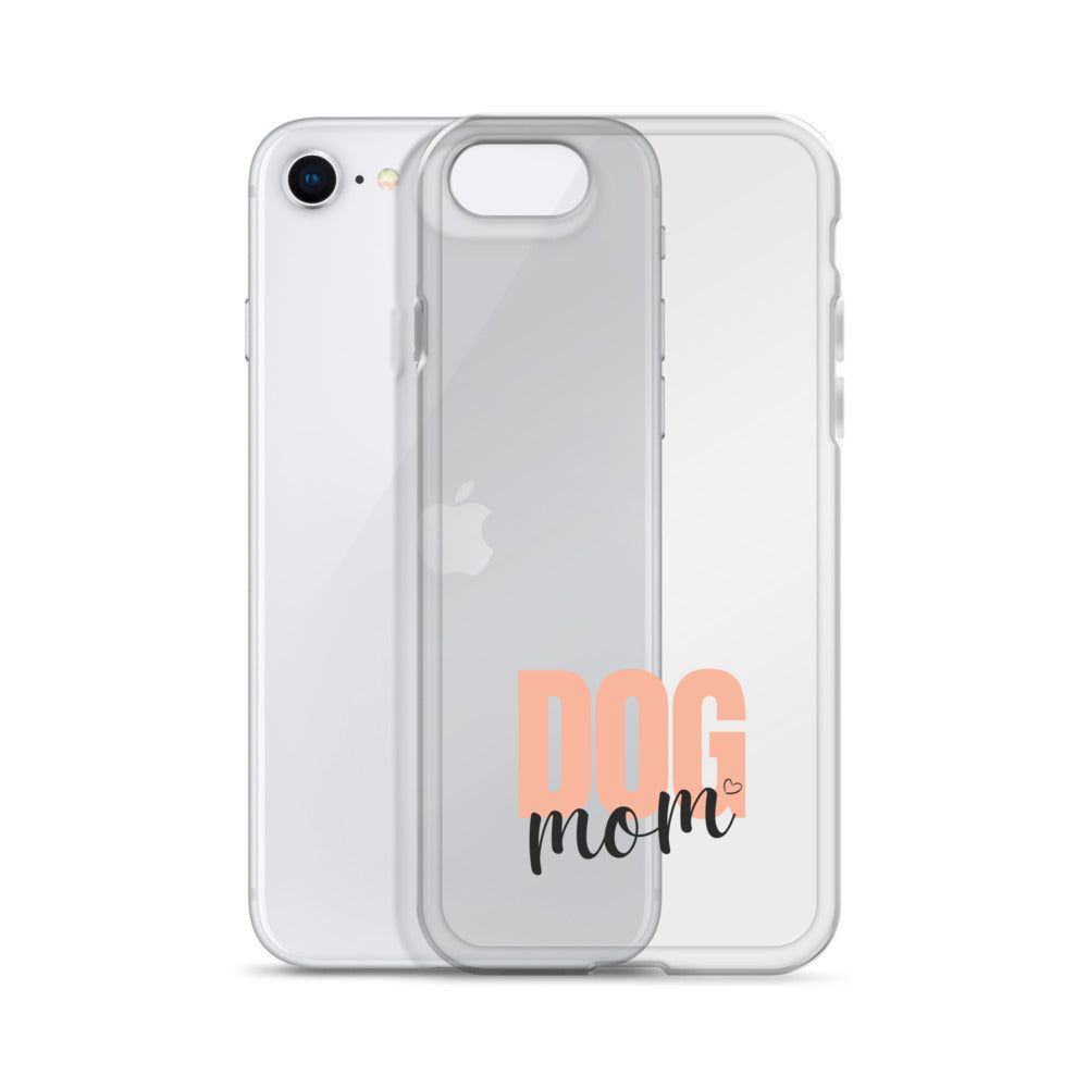Dog Mom Clear iPhone Case