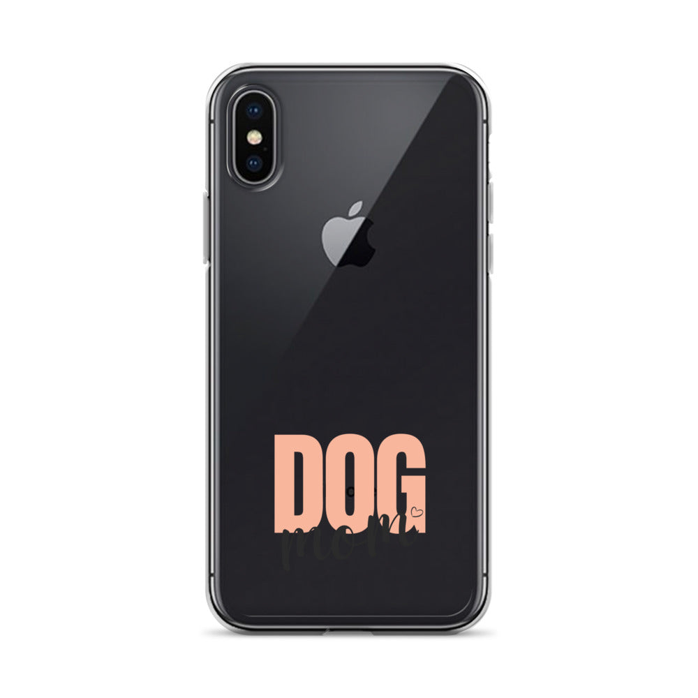 Dog Mom Clear iPhone Case
