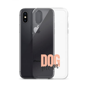 Dog Mom Clear iPhone Case