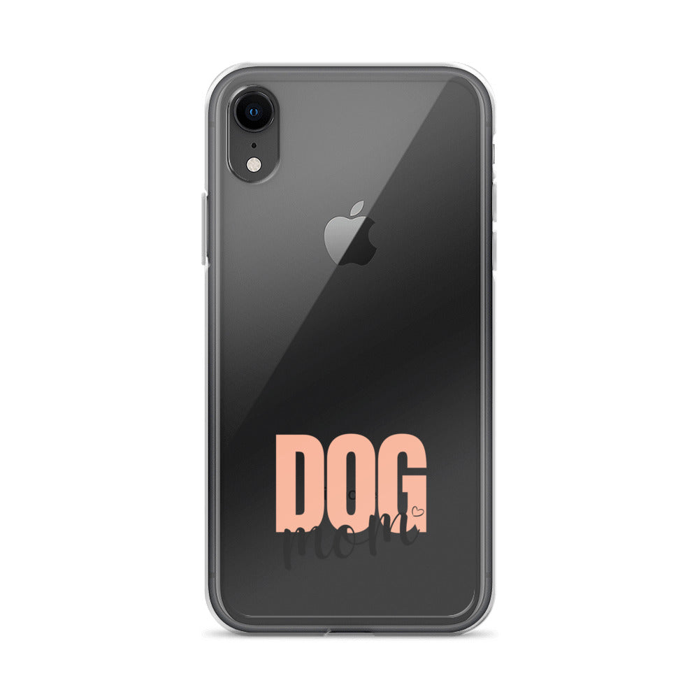 Dog Mom Clear iPhone Case