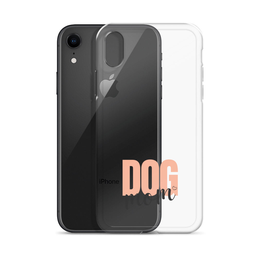 Dog Mom Clear iPhone Case