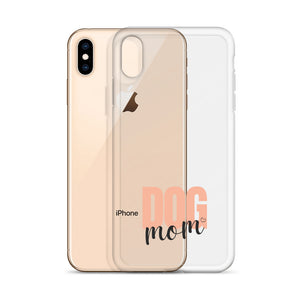 Dog Mom Clear iPhone Case