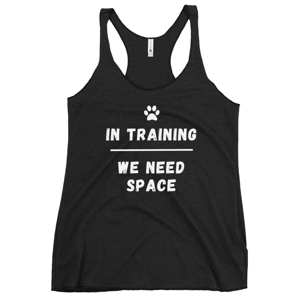 Dog In Training Women's Racerback Tank
